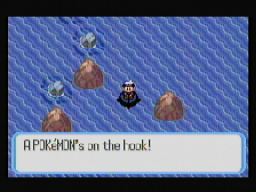 A POKéMON's on the hook!
