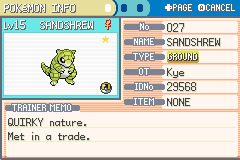 Phase 0 - Sandshrew (the Mouse Pokémon)