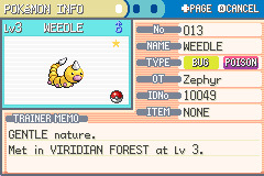 Phase 1 - Weedle (the Hairy Bug Pokémon)