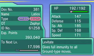 Latios (the Eon Pokémon)