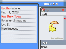 Phase 1 - Chikorita (the Leaf Pokémon)