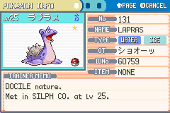 Lapras (the Transport Pokémon)