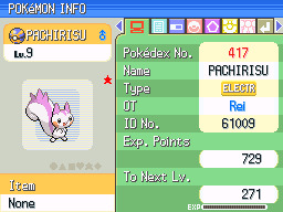 Phase 0 - Pachirisu (the EleSquirrel Pokémon)