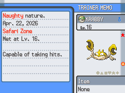 Phase 0 - Krabby (the River Crab Pokémon)