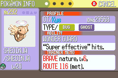 Nincada (the Trainee Pokémon)
