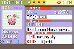 Phase 7 - Whismur (the Whisper Pokémon)